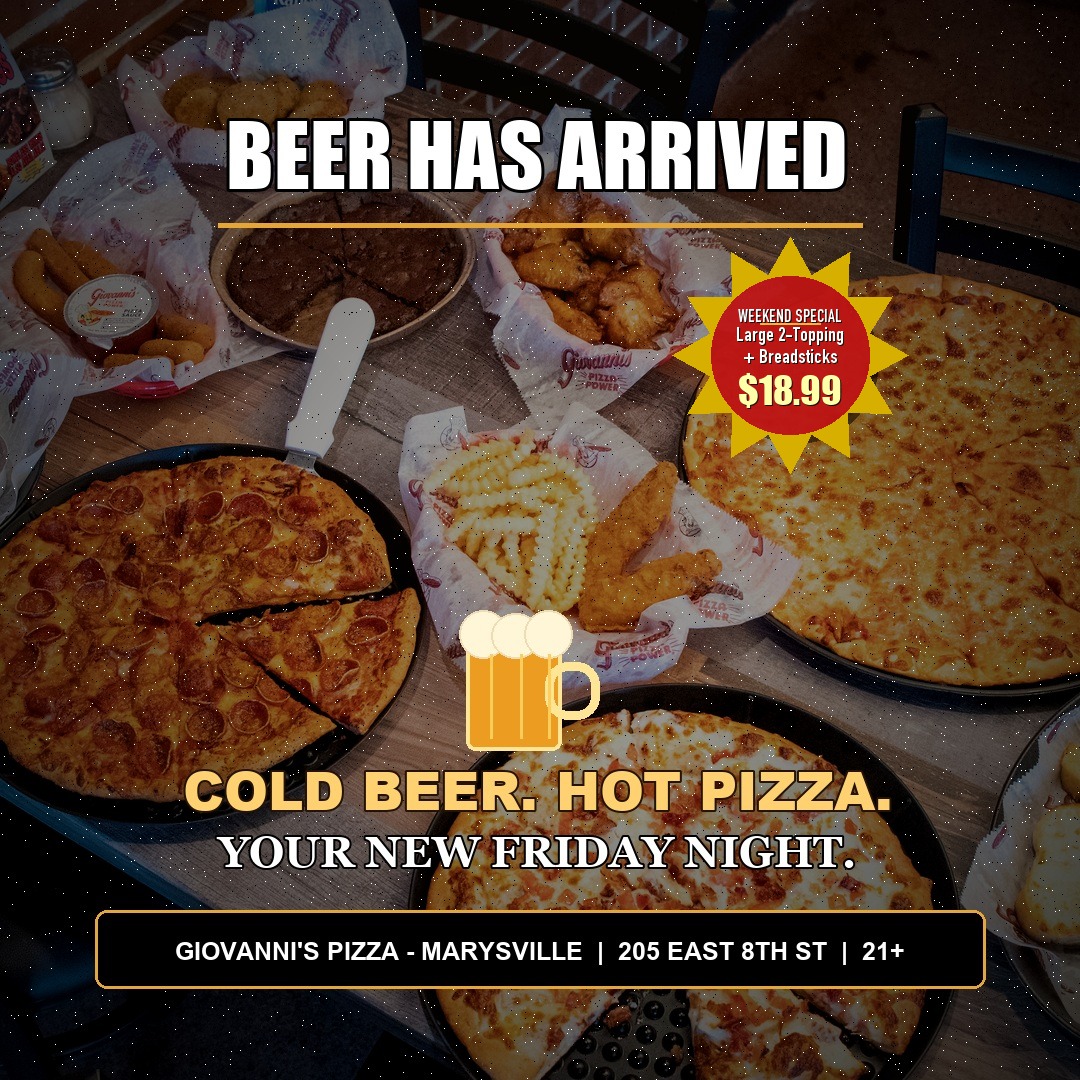 Giovanni's Pizza — Beer Has Arrived