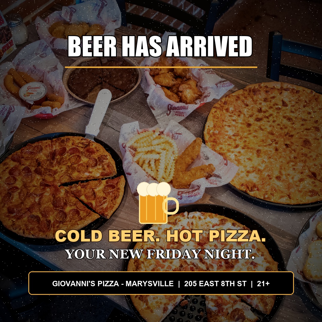 Giovanni's Pizza — Now Serving Beer